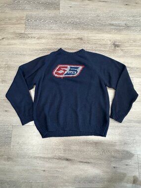 Vintage 55DSL Diesel navy blue knit sweater. Size Large